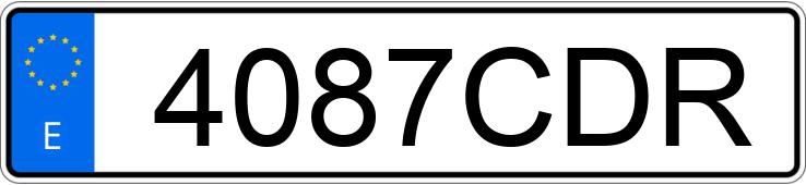 Numer rejestracyjny 4087CDR posiada VOLKSWAGEN PASSAT