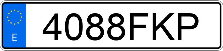 Numer rejestracyjny 4088FKP posiada FIAT PUNTO
