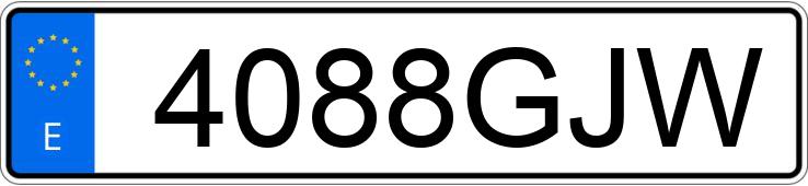 Numer rejestracyjny 4088GJW posiada SEAT IBIZA Numer rejestracyjny 4088GJW posiada SEAT IBIZA