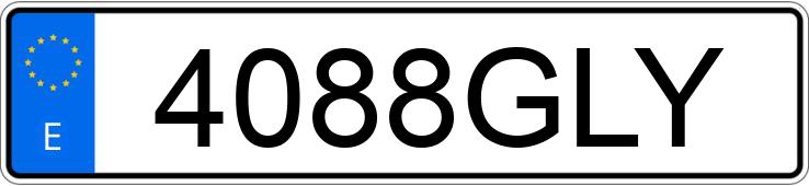 Numer rejestracyjny 4088GLY posiada TOYOTA YARIS