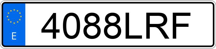 Numer rejestracyjny 4088LRF posiada RENAULT CLIO