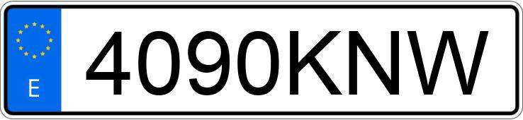 Numer rejestracyjny 4090KNW posiada TOYOTA AURIS