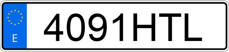 Numer rejestracyjny 4091HTL posiada VOLKSWAGEN GOLF