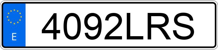 Numer rejestracyjny 4092LRS posiada TOYOTA YARIS