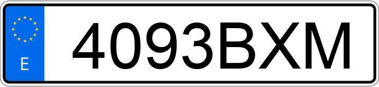 Numer rejestracyjny 4093BXM posiada NISSAN MICRA
