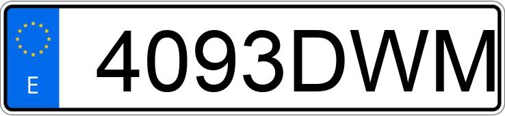 Numer rejestracyjny 4093DWM posiada RENAULT MIDLUM