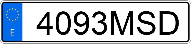 Numer rejestracyjny 4093MSD posiada CITROEN C4