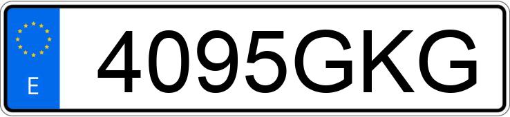 Numer rejestracyjny 4095GKG posiada SEAT IBIZA