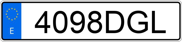 Numer rejestracyjny 4098DGL posiada VOLKSWAGEN POLO