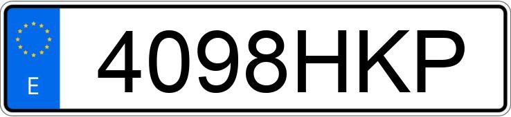 Numer rejestracyjny 4098HKP posiada BMW X3