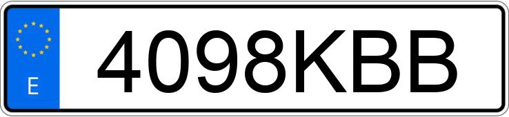 Numer rejestracyjny 4098KBB posiada VOLKSWAGEN POLO