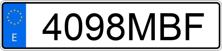 Numer rejestracyjny 4098MBF posiada BMW SERIE 1