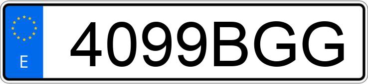 Numer rejestracyjny 4099BGG posiada SEAT IBIZA SELECT 1.4