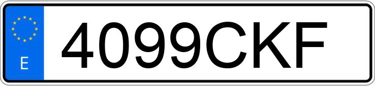 Numer rejestracyjny 4099CKF posiada MERCEDES E (211)