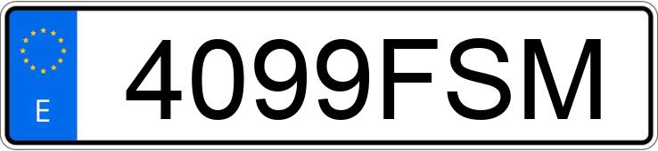 Numer rejestracyjny 4099FSM posiada HONDA FORZA