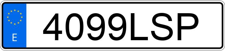 Le numéro d’enregistrement 4099LSP a PEUGEOT EXPERT