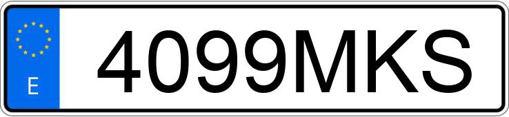 Numer rejestracyjny 4099MKS posiada BMW X4