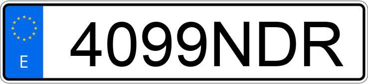Numer rejestracyjny 4099NDR posiada EBRO S800 Numer rejestracyjny 4099NDR posiada EBRO S800