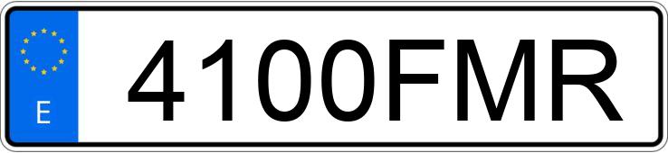 Numer rejestracyjny 4100FMR posiada OPEL VECTRA