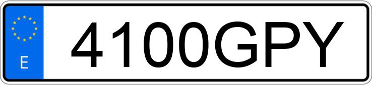 Numer rejestracyjny 4100GPY posiada OPEL INSIGNIA