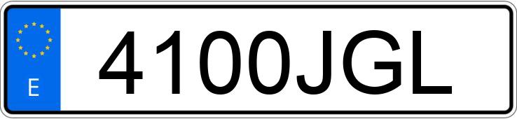 Numer rejestracyjny 4100JGL posiada NISSAN QASHQAI