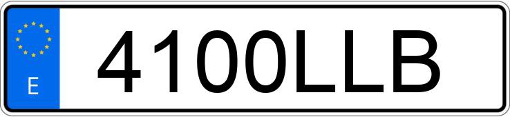 Numer rejestracyjny 4100LLB posiada DAF XF