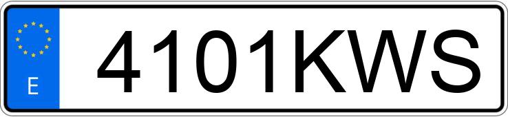Numer rejestracyjny 4101KWS posiada AUDI A3 SPORTBACK
