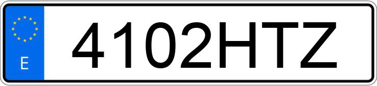 Registreringsnummeret 4102HTZ har RENAULT CLIO