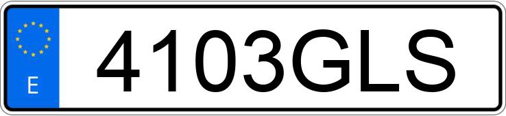 Registreringsnummer4103GLS har MERCEDES CLC