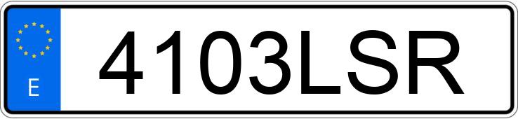 Numer rejestracyjny 4103LSR posiada PEUGEOT 5008