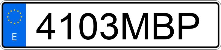 Numer rejestracyjny 4103MBP posiada VOLKSWAGEN POLO