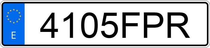 Numer rejestracyjny 4105FPR posiada RENAULT MEGANE
