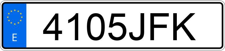 Numer rejestracyjny 4105JFK posiada KIA SPORTAGE Numer rejestracyjny 4105JFK posiada KIA SPORTAGE