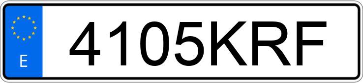 Numer rejestracyjny 4105KRF posiada BMW SERIE 1