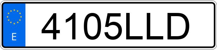 Numer rejestracyjny 4105LLD posiada BMW X5