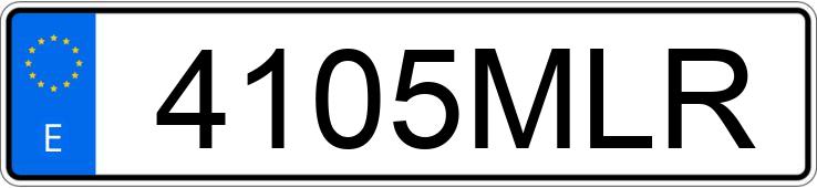 Die Registrierungsnummer 4105MLR hat FORD PUMA