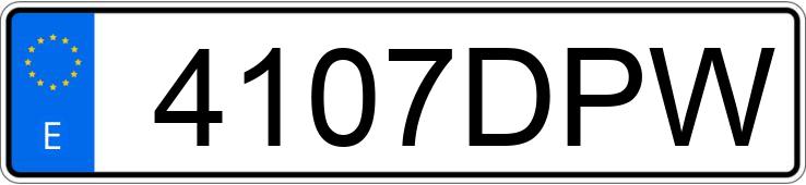 Numer rejestracyjny 4107DPW posiada VOLKSWAGEN TOURAN