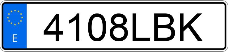 Numer rejestracyjny 4108LBK posiada AUDI A7 SPORTBACK