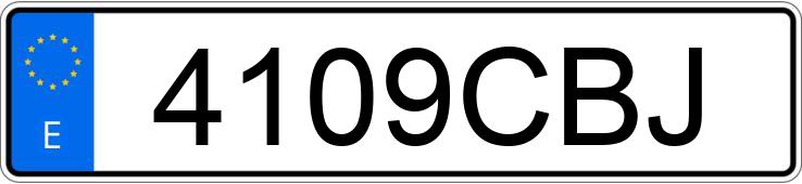 Numer rejestracyjny 4109CBJ posiada MERCEDES CLK (208-209)