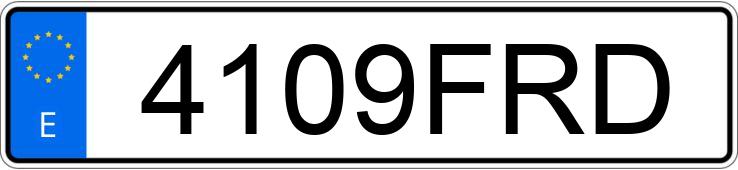 Numer rejestracyjny 4109FRD posiada OPEL CORSA