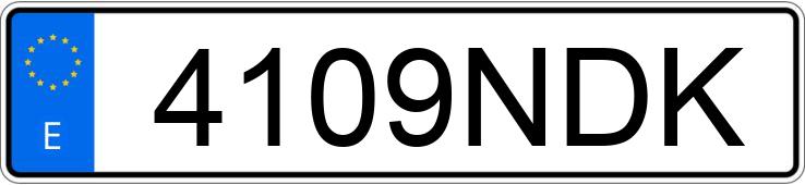 Numer rejestracyjny 4109NDK posiada PEUGEOT 2008 Numer rejestracyjny 4109NDK posiada PEUGEOT 2008