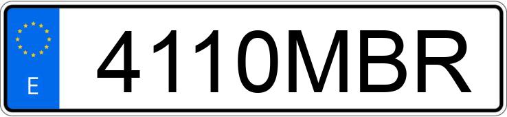 Numer rejestracyjny 4110MBR posiada KIA PICANTO