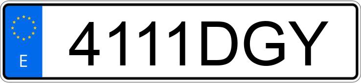 Numer rejestracyjny 4111DGY posiada AUDI A3