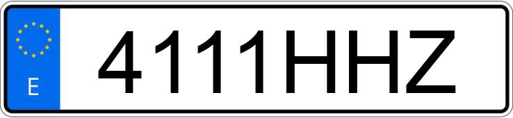 Numer rejestracyjny 4111HHZ posiada FORD TRANSIT CONNECT