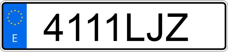 Numer rejestracyjny 4111LJZ posiada PEUGEOT 5008 Numer rejestracyjny 4111LJZ posiada PEUGEOT 5008