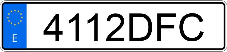 Numer rejestracyjny 4112DFC posiada MERCEDES VITO