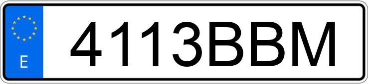 Numer rejestracyjny 4113BBM posiada DEUTZ FAHR (KHD) DX 3