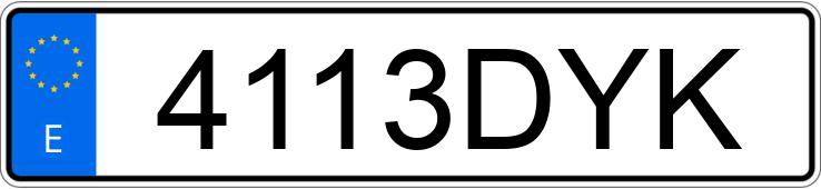 Numer rejestracyjny 4113DYK posiada PEUGEOT PARTNER