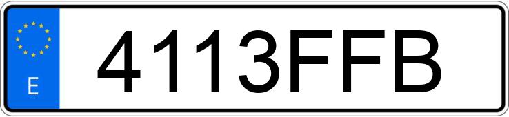 Numer rejestracyjny 4113FFB posiada RENAULT LAGUNA