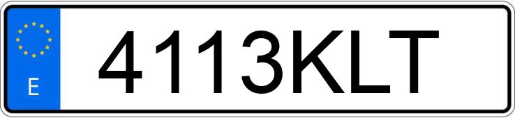 Numer rejestracyjny 4113KLT posiada MERCEDES GLC (253)